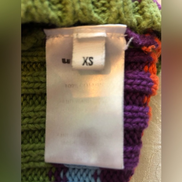 UNIF Sim striped lace up cropped sweater size XS - Picture 5 of 6